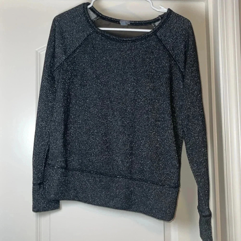 Aerie Sparkly Black Sweater - Size M